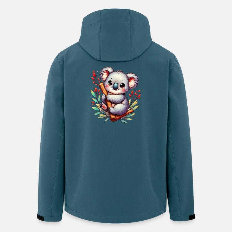 Koala - Veste softshell homme en polyester recyclé Stanley/Stella - bleu pétrole foncé