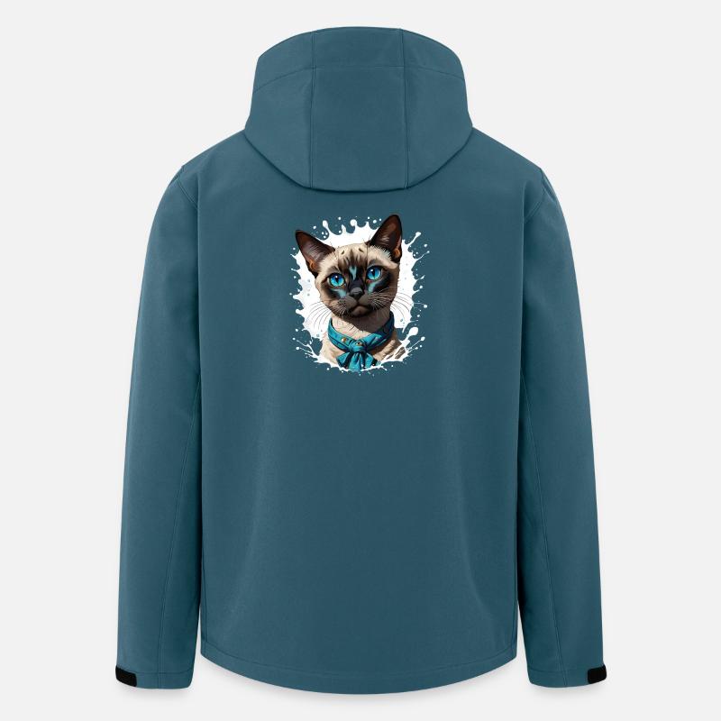Siamkatze - Recycelte Männer Softshell-Jacke von Stanley/Stella - Dunkles Petrol