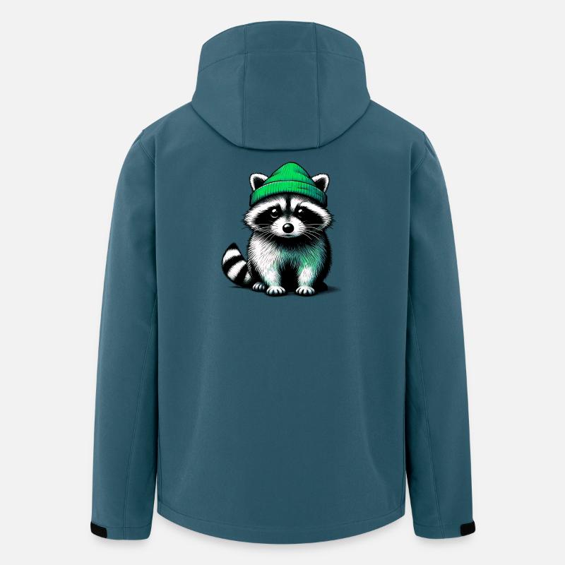 Waschbär - Recycelte Männer Softshell-Jacke von Stanley/Stella - Dunkles Petrol
