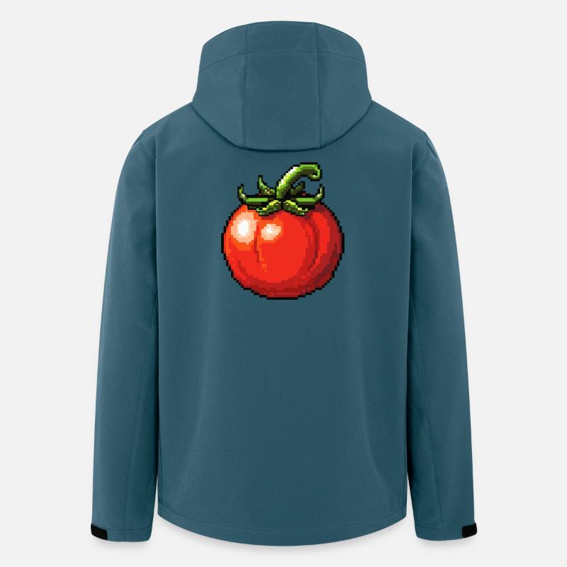 PixelTomate Retro - Recycelte Männer Softshell-Jacke von Stanley/Stella - Dunkles Petrol