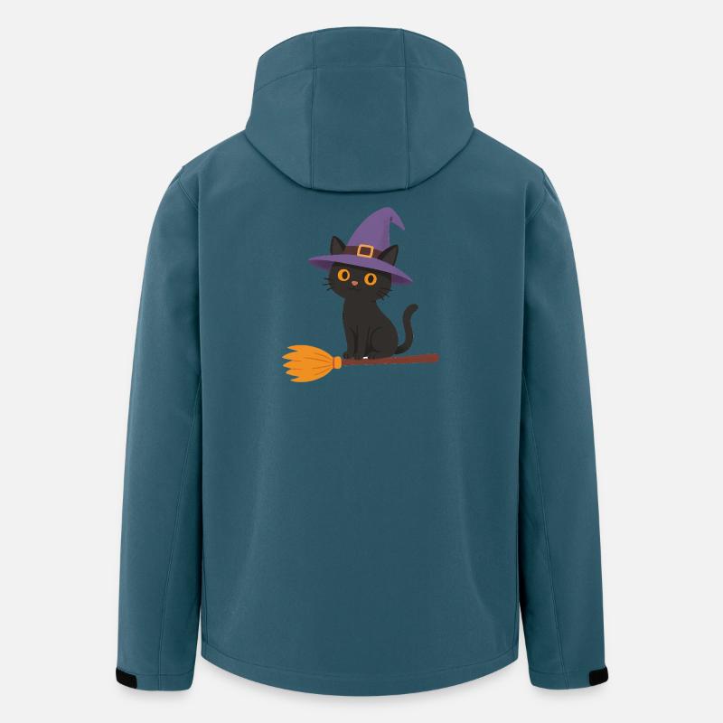 Hexe auf Besen - Recycelte Männer Softshell-Jacke von Stanley/Stella - Dunkles Petrol