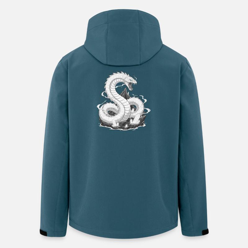 Yurnangandr Schlange - Recycelte Männer Softshell-Jacke von Stanley/Stella - Dunkles Petrol