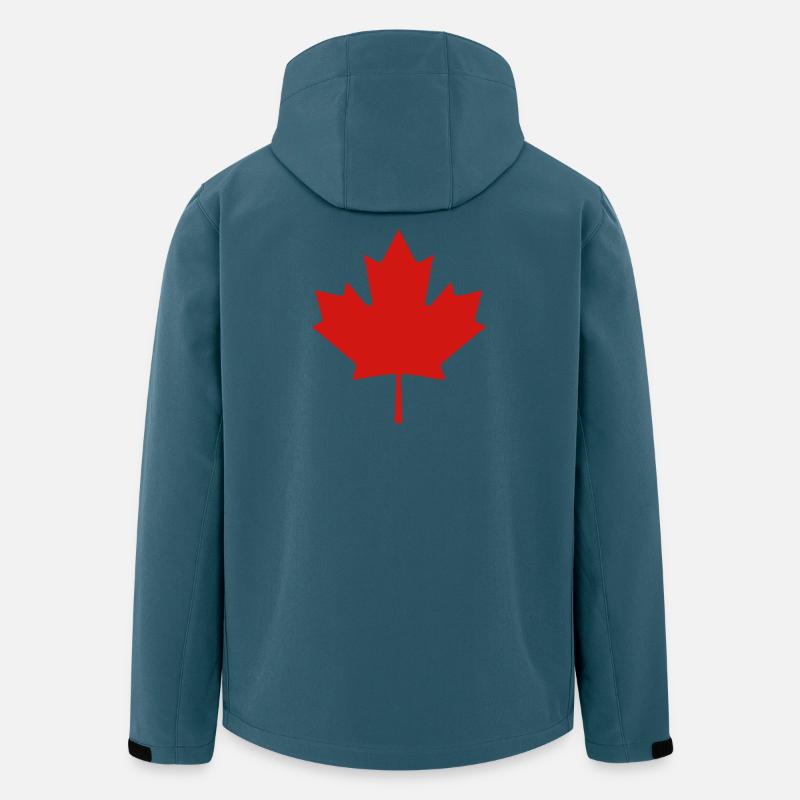 Ahornblatt Silhouetten Emblem - Recycelte Männer Softshell-Jacke von Stanley/Stella - Dunkles Petrol