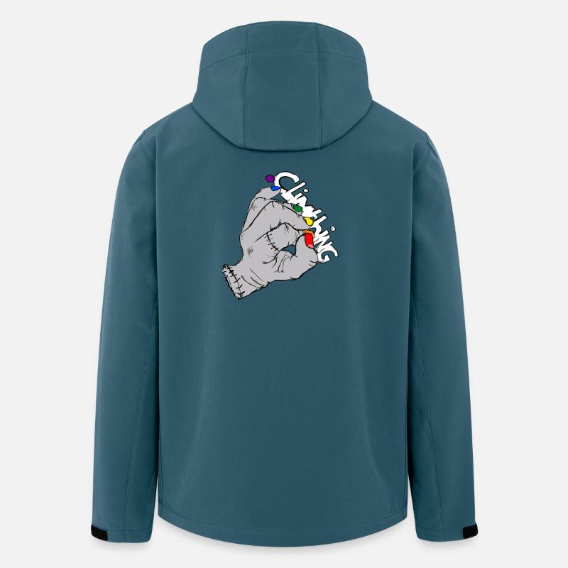 Climthing - Recycelte Männer Softshell-Jacke von Stanley/Stella - Dunkles Petrol