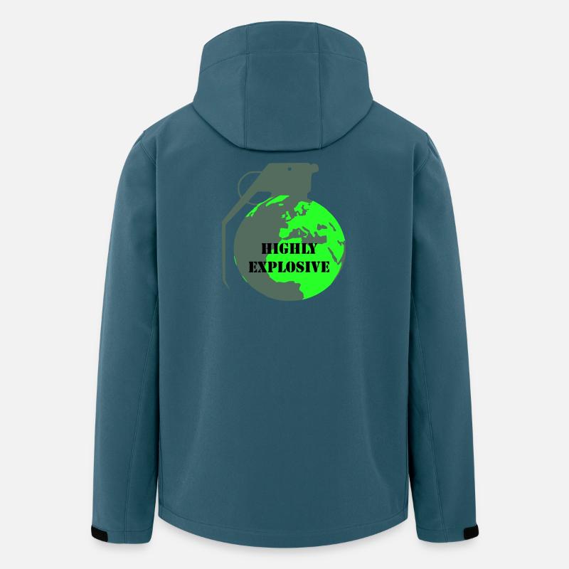 Explosive Earth - Men’s Recycled Softshell Jacket by Stanley/Stella - stargazer