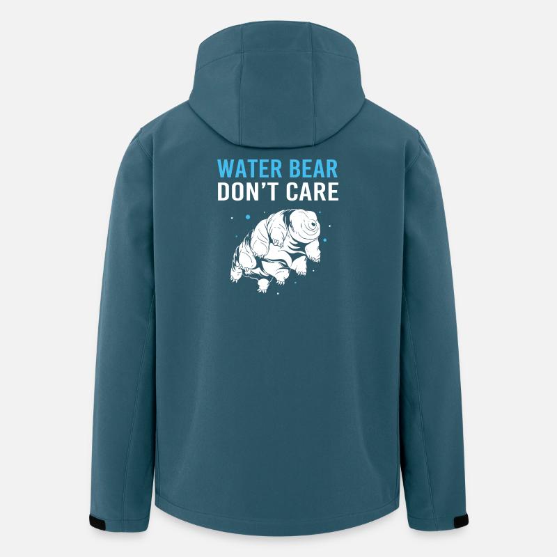 Tardigrade Ours d’eau tardigrade Tardigrade - Veste softshell homme en polyester recyclé Stanley/Stella - bleu pétrole foncé