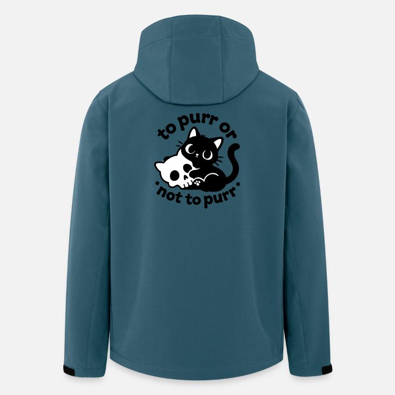 At spinde eller ikke spinde | Sort Kat Udsagn - Stanley/Stella herre softshelljakke i genanvendt polyester - mørk petrol