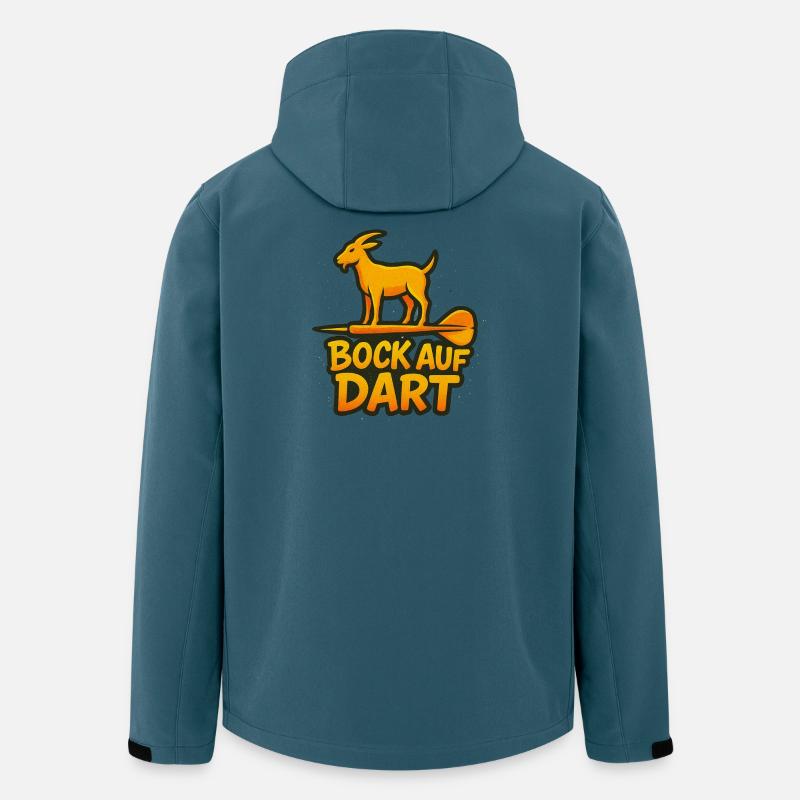 Bock auf Dart - Recycelte Männer Softshell-Jacke von Stanley/Stella - Dunkles Petrol
