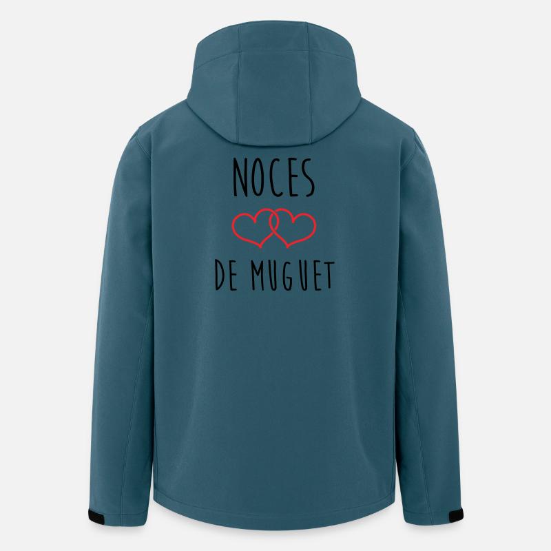 Maiglöckchen-Hochzeit 13 Jahre Ehe - Recycelte Männer Softshell-Jacke von Stanley/Stella - Dunkles Petrol