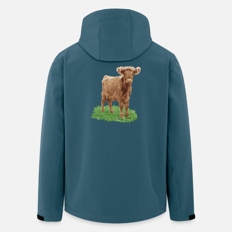 Praline die Färse - Recycelte Männer Softshell-Jacke von Stanley/Stella - Dunkles Petrol
