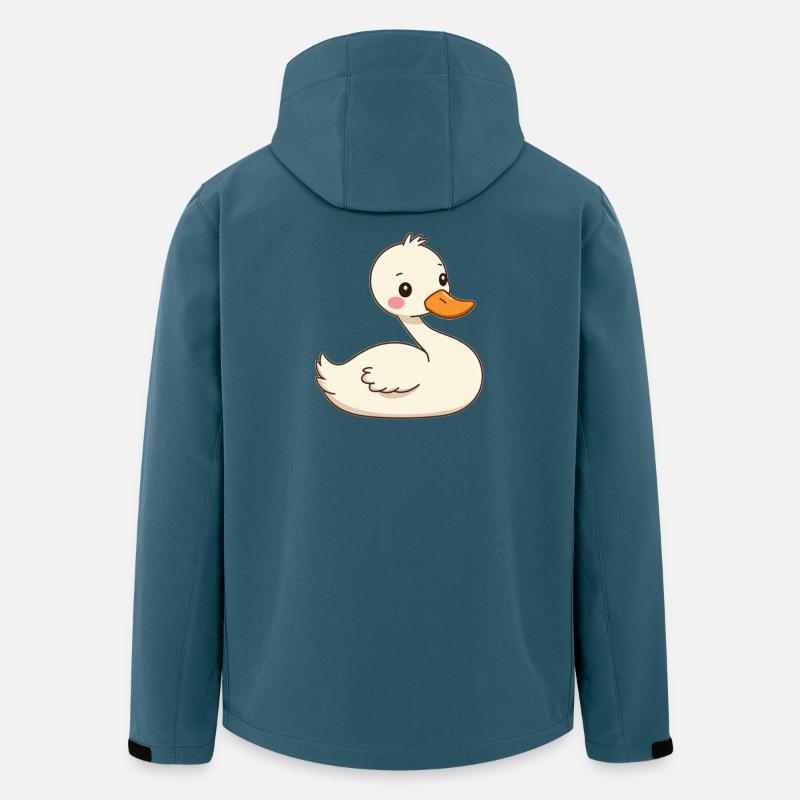 Schwan - Recycelte Männer Softshell-Jacke von Stanley/Stella - Dunkles Petrol