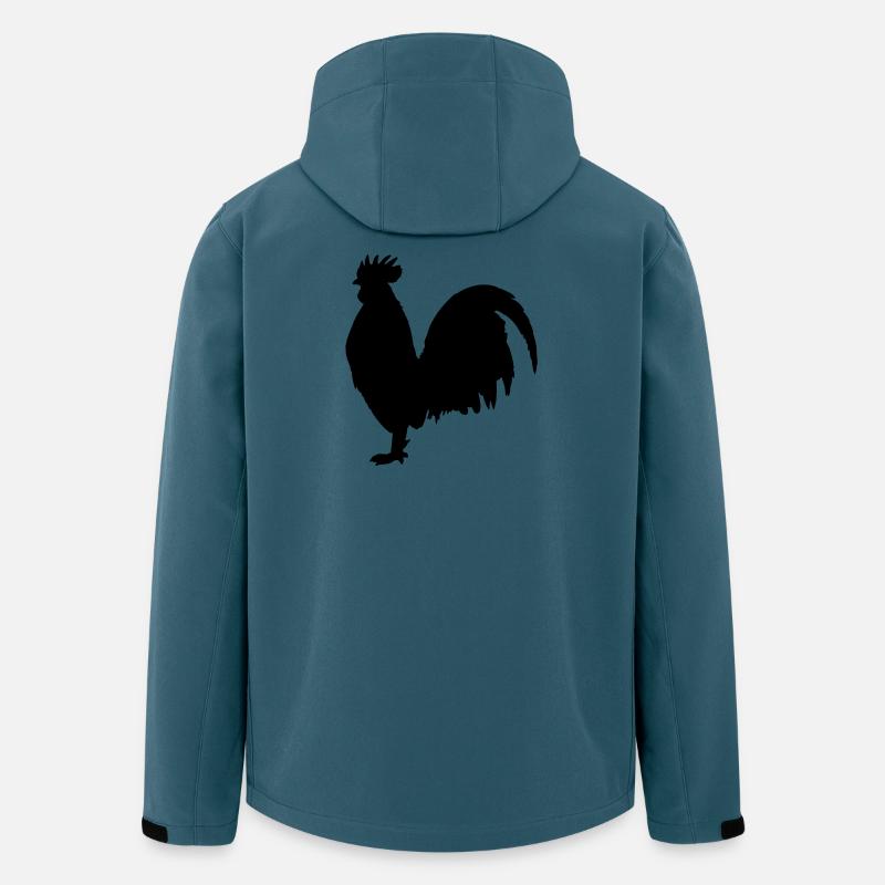 Haushuhn - Recycelte Männer Softshell-Jacke von Stanley/Stella - Dunkles Petrol