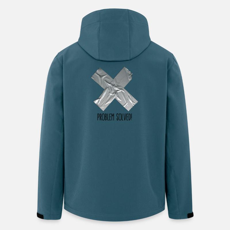 Problem Solved Duct tape - Recycelte Männer Softshell-Jacke von Stanley/Stella - Dunkles Petrol
