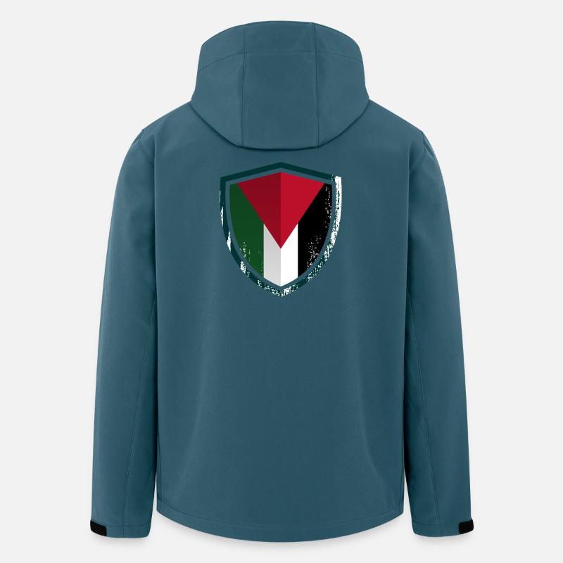 Geometric Shield Crest - Men’s Recycled Softshell Jacket by Stanley/Stella - stargazer