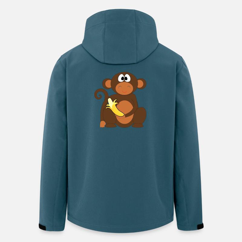 Ben mit Banane - Recycelte Männer Softshell-Jacke von Stanley/Stella - Dunkles Petrol