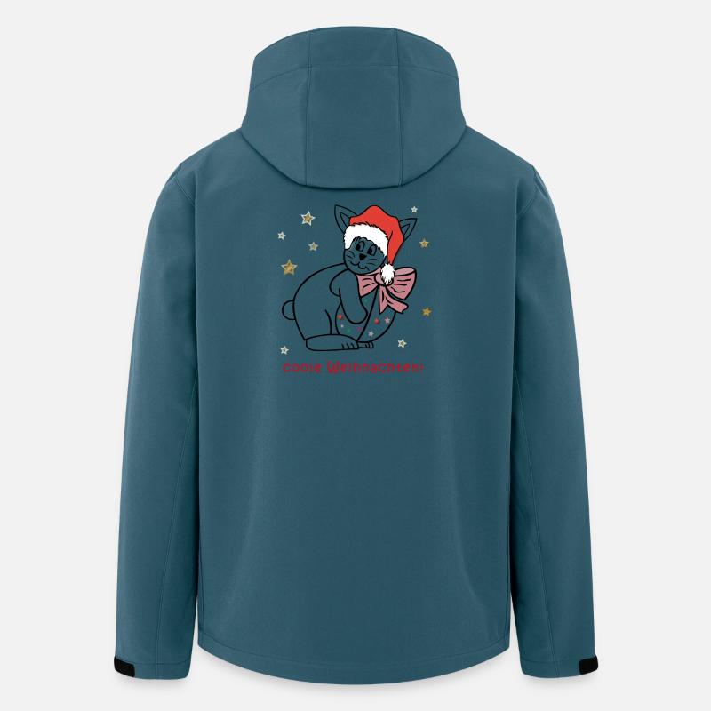 coole Weihnachten - Recycelte Männer Softshell-Jacke von Stanley/Stella - Dunkles Petrol