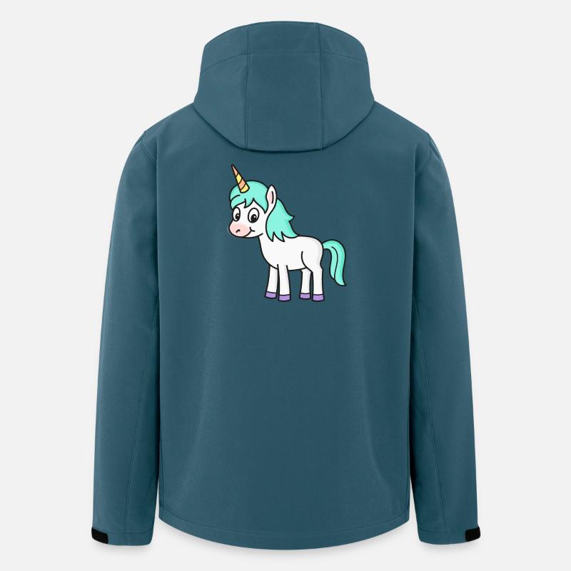 Einhorn Einhörner - Recycelte Männer Softshell-Jacke von Stanley/Stella - Dunkles Petrol