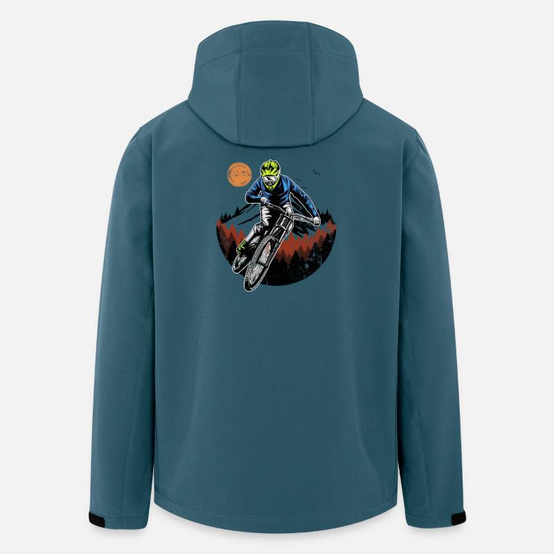 Mitternachts-Ridge-Fahrer - Recycelte Männer Softshell-Jacke von Stanley/Stella - Dunkles Petrol