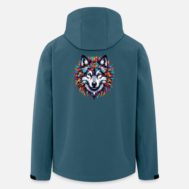 Loup - Veste softshell homme en polyester recyclé Stanley/Stella - bleu pétrole foncé
