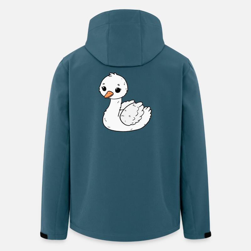 Schwan - Recycelte Männer Softshell-Jacke von Stanley/Stella - Dunkles Petrol