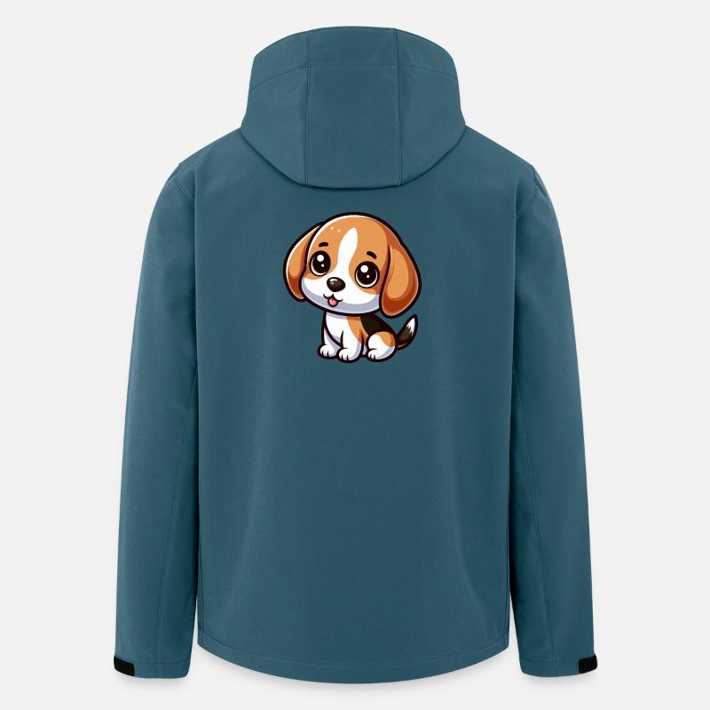Chibi Beagle Dog - Men’s Recycled Softshell Jacket by Stanley/Stella - stargazer