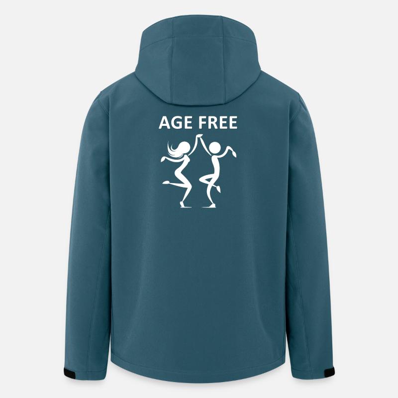 Zeitlose Freude Stilvolles Illustrationsdesign - Recycelte Männer Softshell-Jacke von Stanley/Stella - Dunkles Petrol