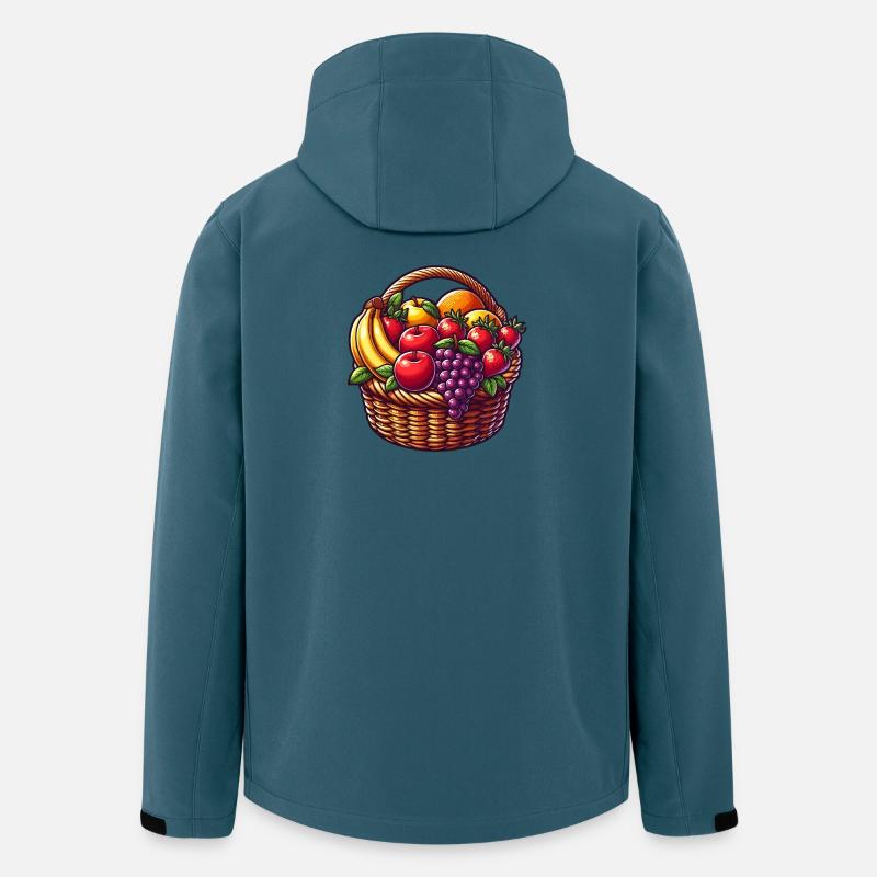 Tropischer Obstkorb - Recycelte Männer Softshell-Jacke von Stanley/Stella - Dunkles Petrol