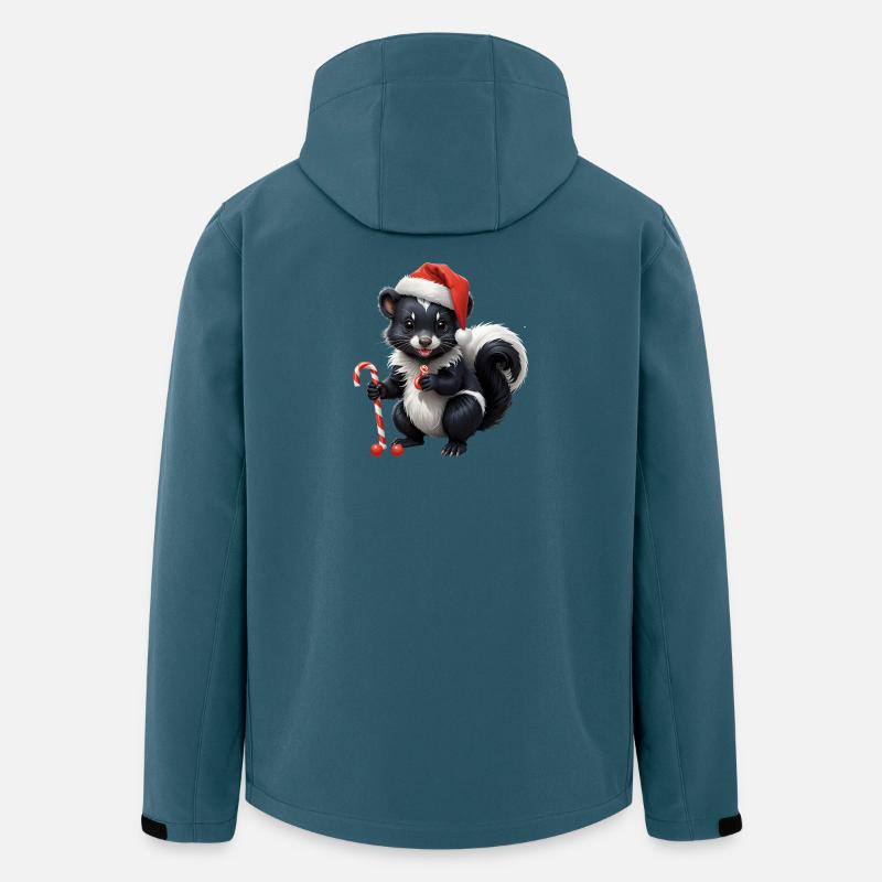 Sweet Christmas Skunk with Cane - Men’s Recycled Softshell Jacket by Stanley/Stella - stargazer