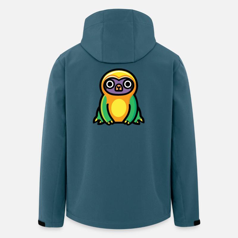 Faultier Halloween Comic Lustig - Recycelte Männer Softshell-Jacke von Stanley/Stella - Dunkles Petrol