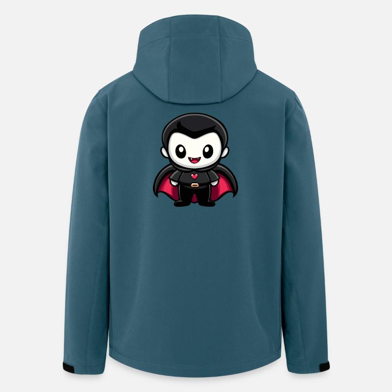 Vampir Halloween Niedlich Comic - Recycelte Männer Softshell-Jacke von Stanley/Stella - Dunkles Petrol