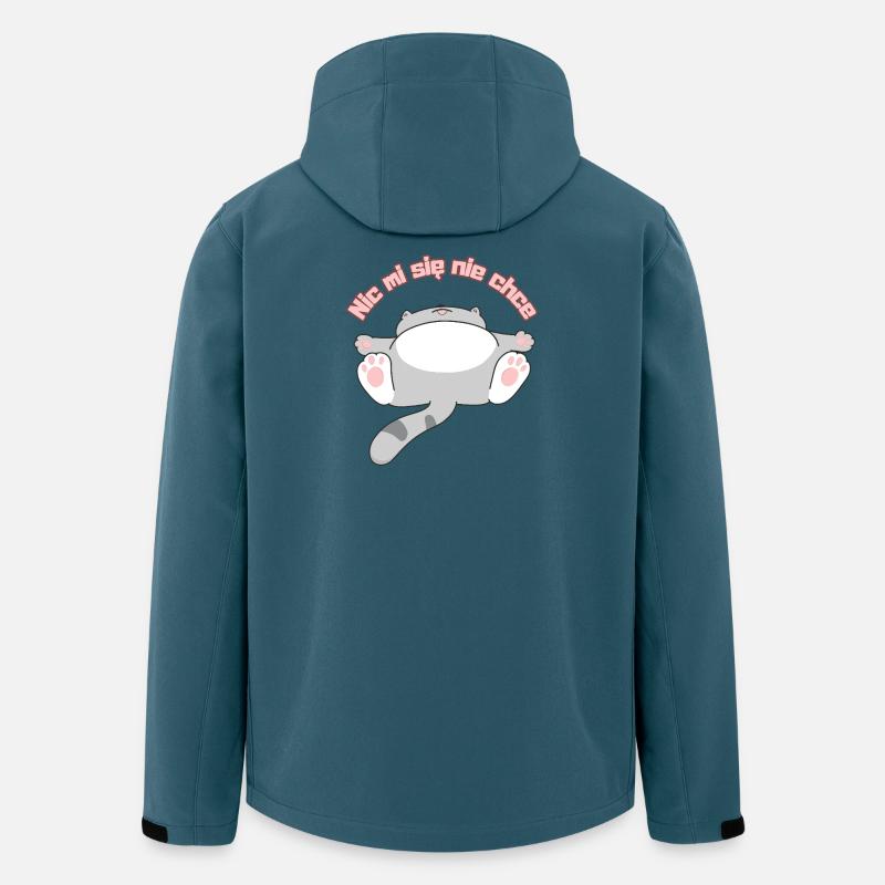 Nic_mi_się_nie_chce - Recycelte Männer Softshell-Jacke von Stanley/Stella - Dunkles Petrol