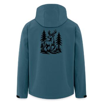 roe deer - Men’s Recycled Softshell Jacket by Stanley/Stella - stargazer - Back - AI Model Male 185 light (185cm)
