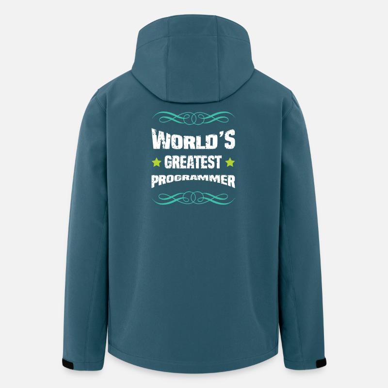 Weltbester Programmierer Shirt - Recycelte Männer Softshell-Jacke von Stanley/Stella - Dunkles Petrol
