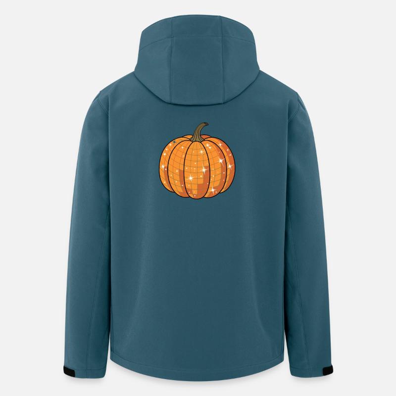 Funkelndes Kürbis-Mosaik - Recycelte Männer Softshell-Jacke von Stanley/Stella - Dunkles Petrol