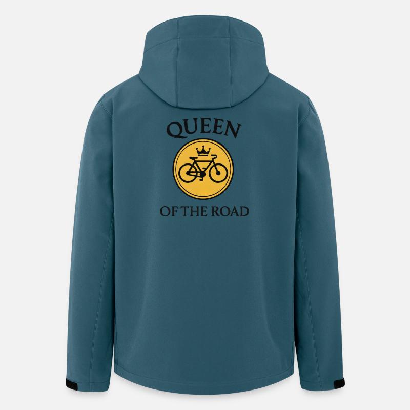 Fahrrad Königin - Recycelte Männer Softshell-Jacke von Stanley/Stella - Dunkles Petrol