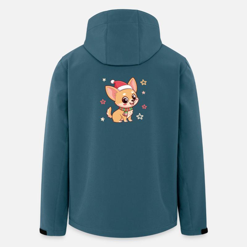 Star Christmas Chihuahua - Recycelte Männer Softshell-Jacke von Stanley/Stella - Dunkles Petrol