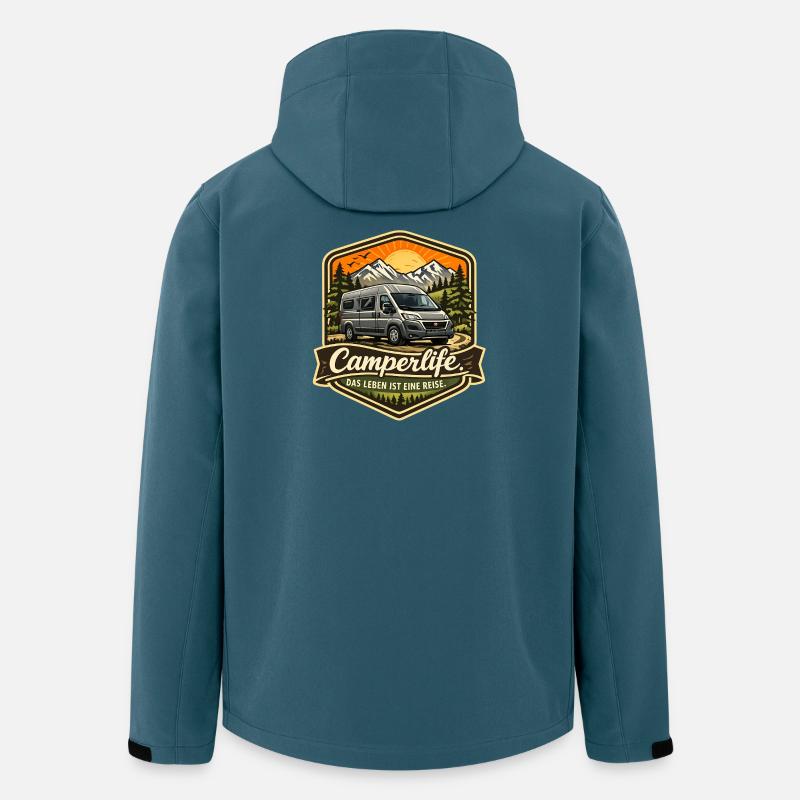 Camperlife life is a journey - Camper - Men’s Recycled Softshell Jacket by Stanley/Stella - stargazer