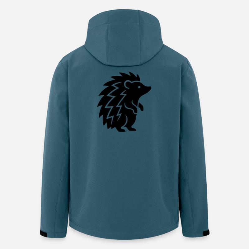 Igel - Recycelte Männer Softshell-Jacke von Stanley/Stella - Dunkles Petrol