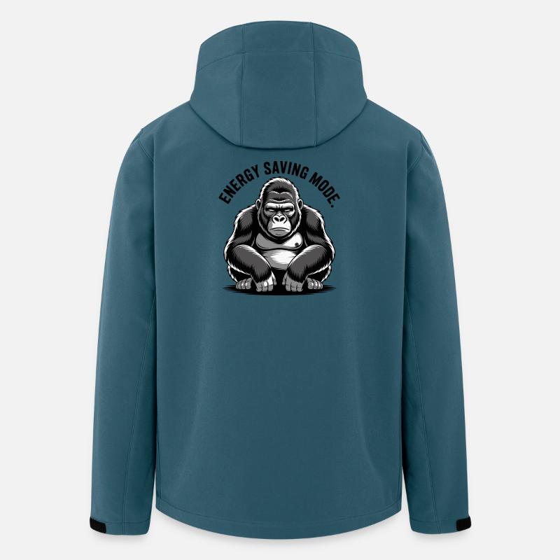 Gorilla Energy Saving Mode - Men’s Recycled Softshell Jacket by Stanley/Stella - stargazer