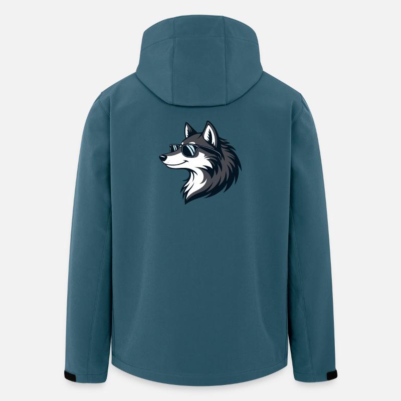 Moderne Wolf-Sonnenbrillen - Recycelte Männer Softshell-Jacke von Stanley/Stella - Dunkles Petrol