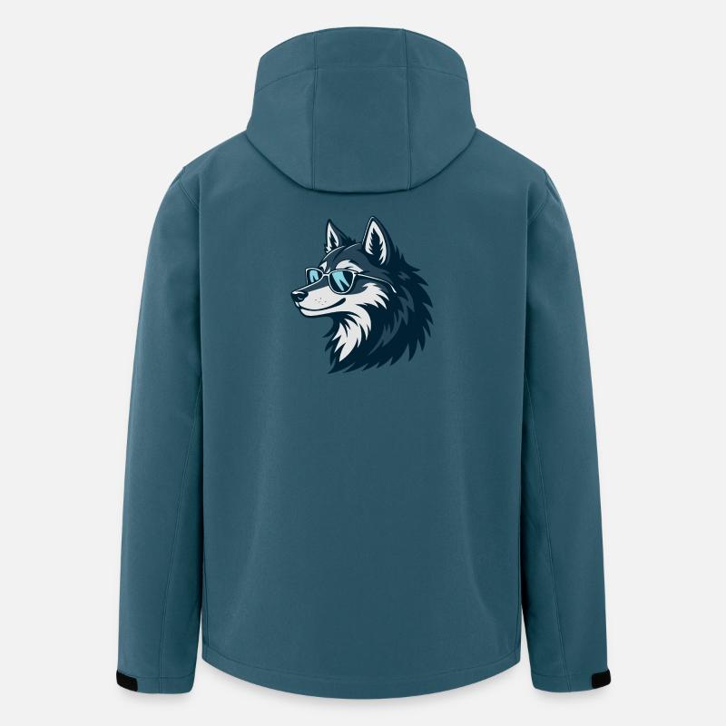 Stylish Wolf Sonnenbrille - Recycelte Männer Softshell-Jacke Discoverer von Stanley/Stella - Dunkles Petrol