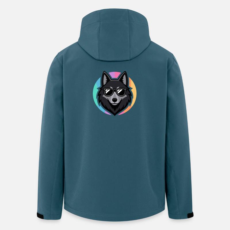 Wolf-Chic-Sonnenbrillen - Recycelte Männer Softshell-Jacke von Stanley/Stella - Dunkles Petrol