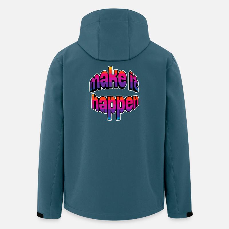 Make It Happen Gradient - Recycelte Männer Softshell-Jacke von Stanley/Stella - Dunkles Petrol