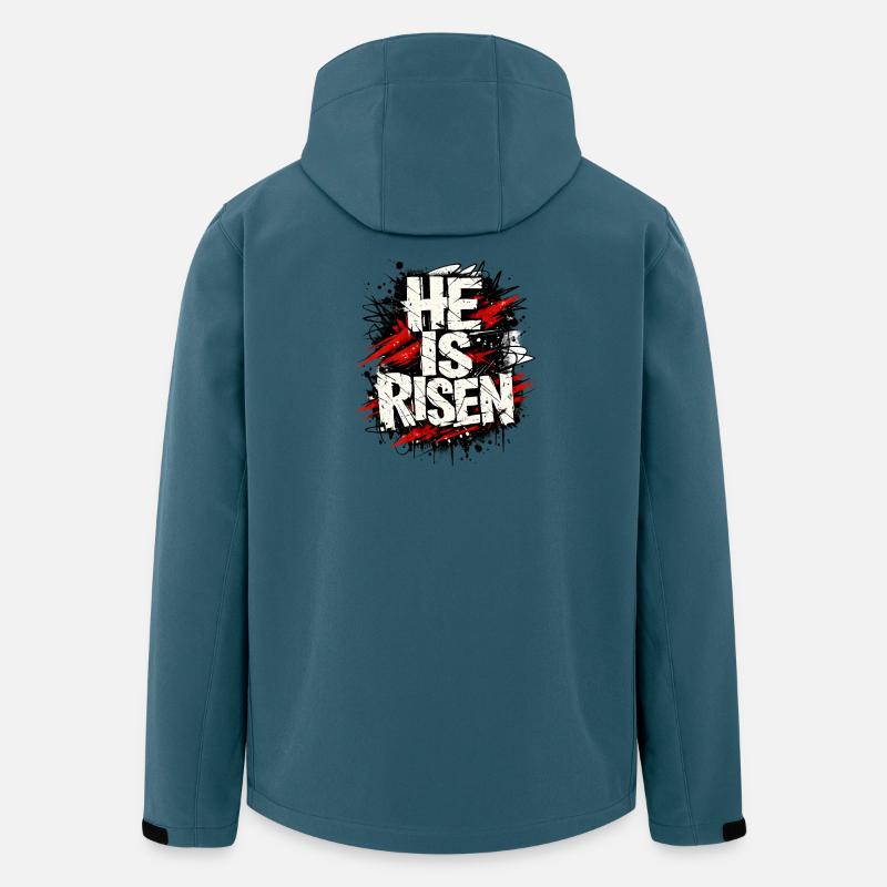 He is Risen Jesus Easter - Men’s Recycled Softshell Jacket by Stanley/Stella - stargazer
