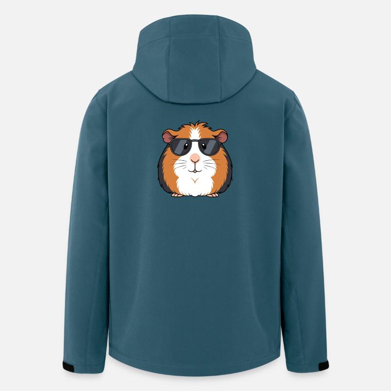 Meerschweinchen-Chic-Sonnenbrillen - Recycelte Männer Softshell-Jacke von Stanley/Stella - Dunkles Petrol