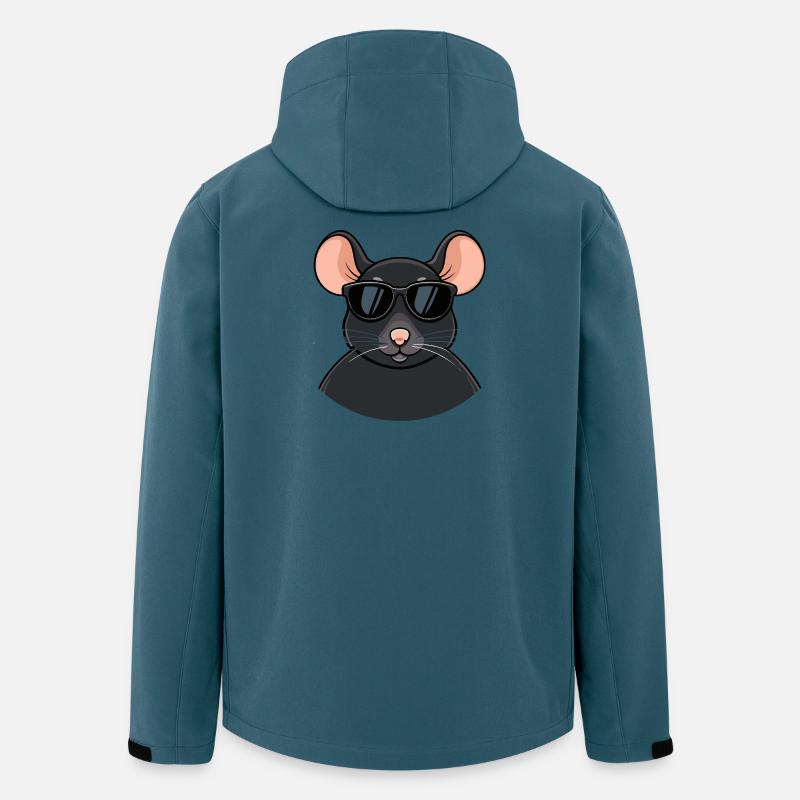 Mouse chic schwarze Brille - Recycelte Männer Softshell-Jacke von Stanley/Stella - Dunkles Petrol