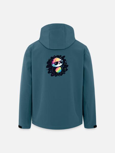 Panda Rainbow Galaxy Cool Glasses - Men’s Recycled Softshell Jacket by Stanley/Stella - stargazer