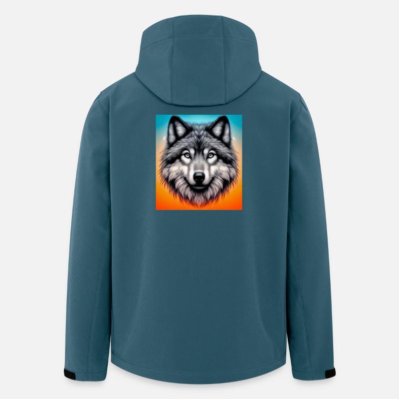 Wolf - Recycelte Männer Softshell-Jacke von Stanley/Stella - Dunkles Petrol