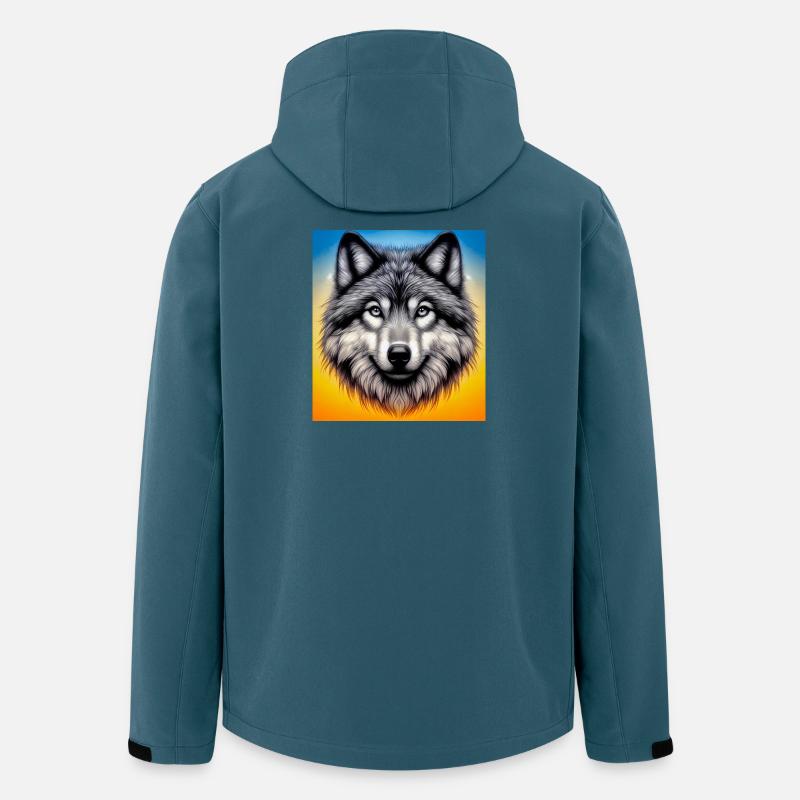 Wolf - Recycelte Männer Softshell-Jacke von Stanley/Stella - Dunkles Petrol