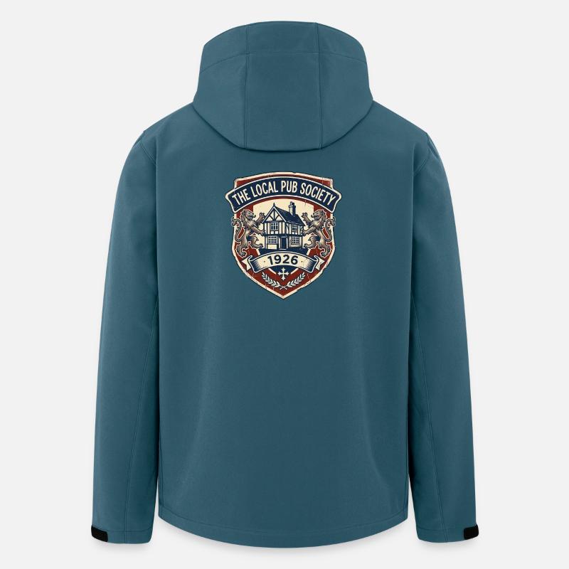 Société de pubs - Veste softshell homme en polyester recyclé Stanley/Stella - bleu pétrole foncé